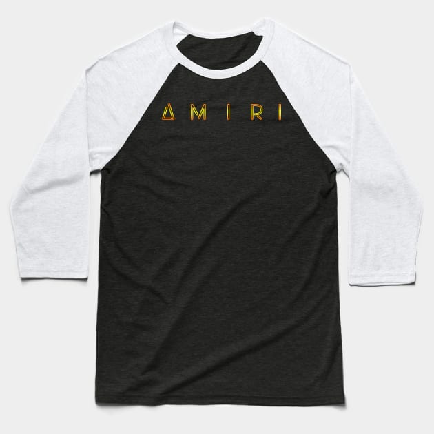 Retro Light Amiri Baseball T-Shirt by REKENINGDIBANDETBRO